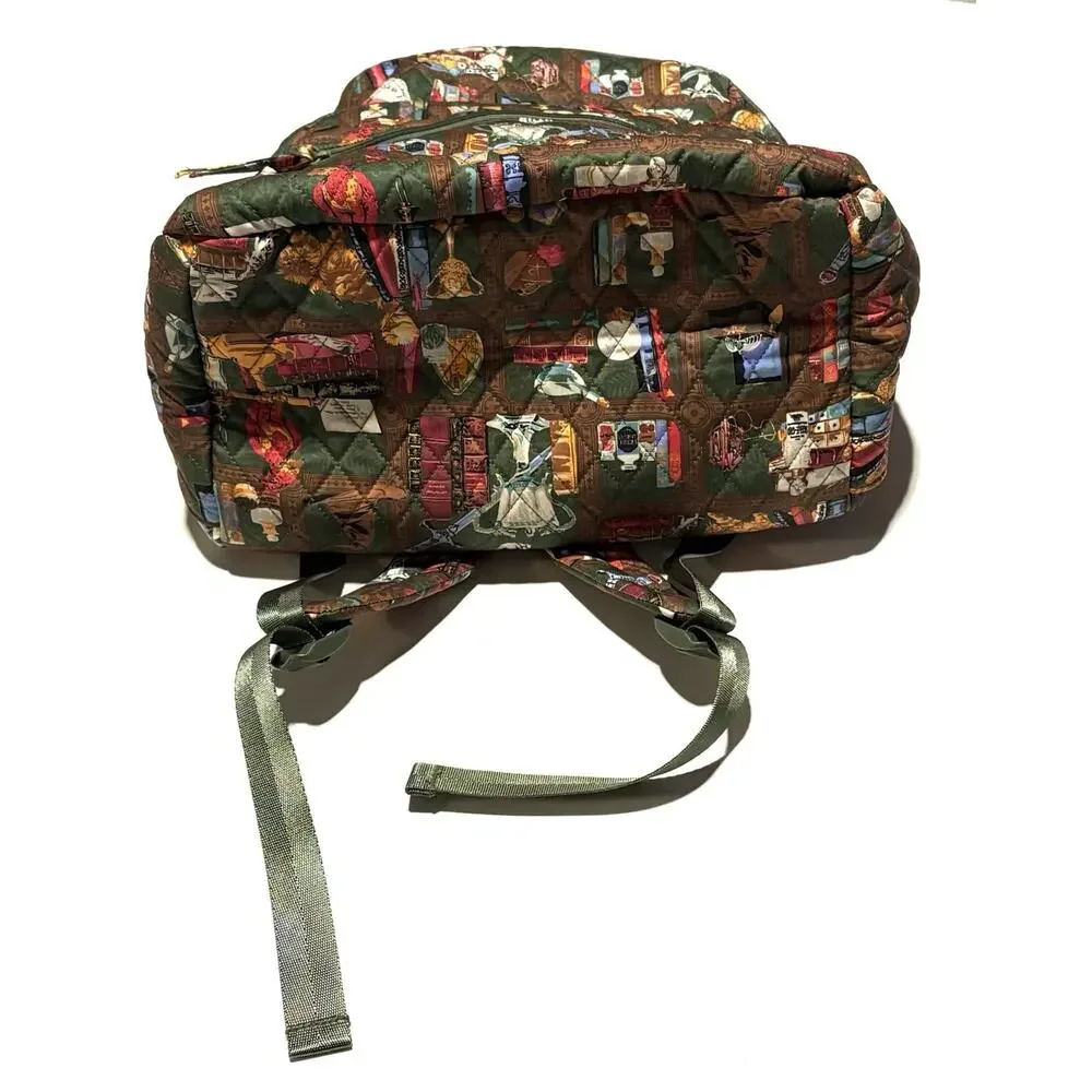 Vera Bradley Harry Potter Hogwarts Library Bancroft Backpack Lrg Crookshanks